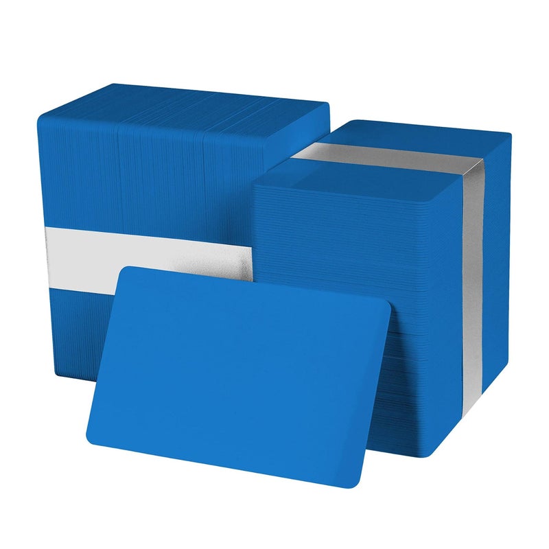 easyIDea Pack of 500 Hospital Blue CR80 PVC Cards | 30 mil by easyIDea - Image 1